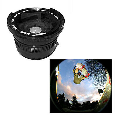 Wide Angle 0.42x Fisheye Lens With Macro For Sony Camcorders 37mm