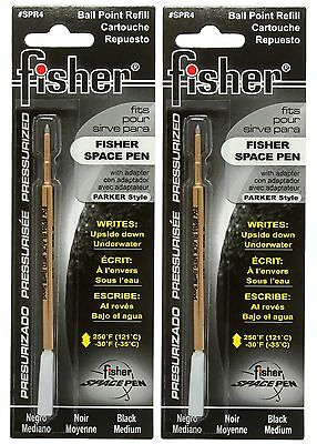 Two Fisher Spr Series Black Ink / Medium Point Refills #spr4