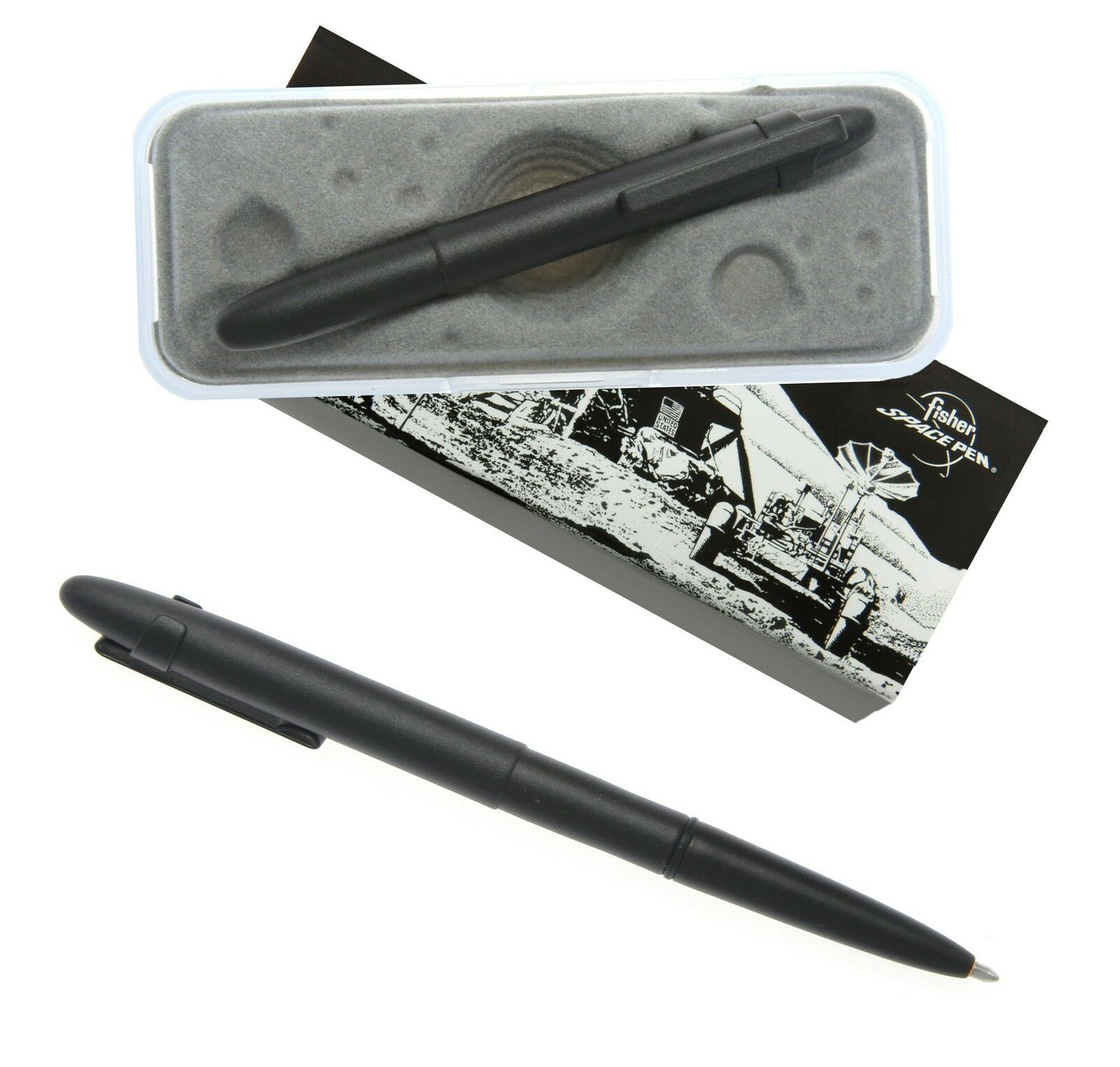 Fisher Space Pen # 400bcl / Classic Matte Black Bullet Pen With Clip