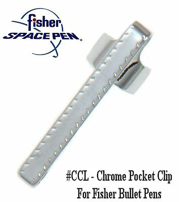 Fisher Space Pens / #ccl Bullet Series Chrome Pocket Clip