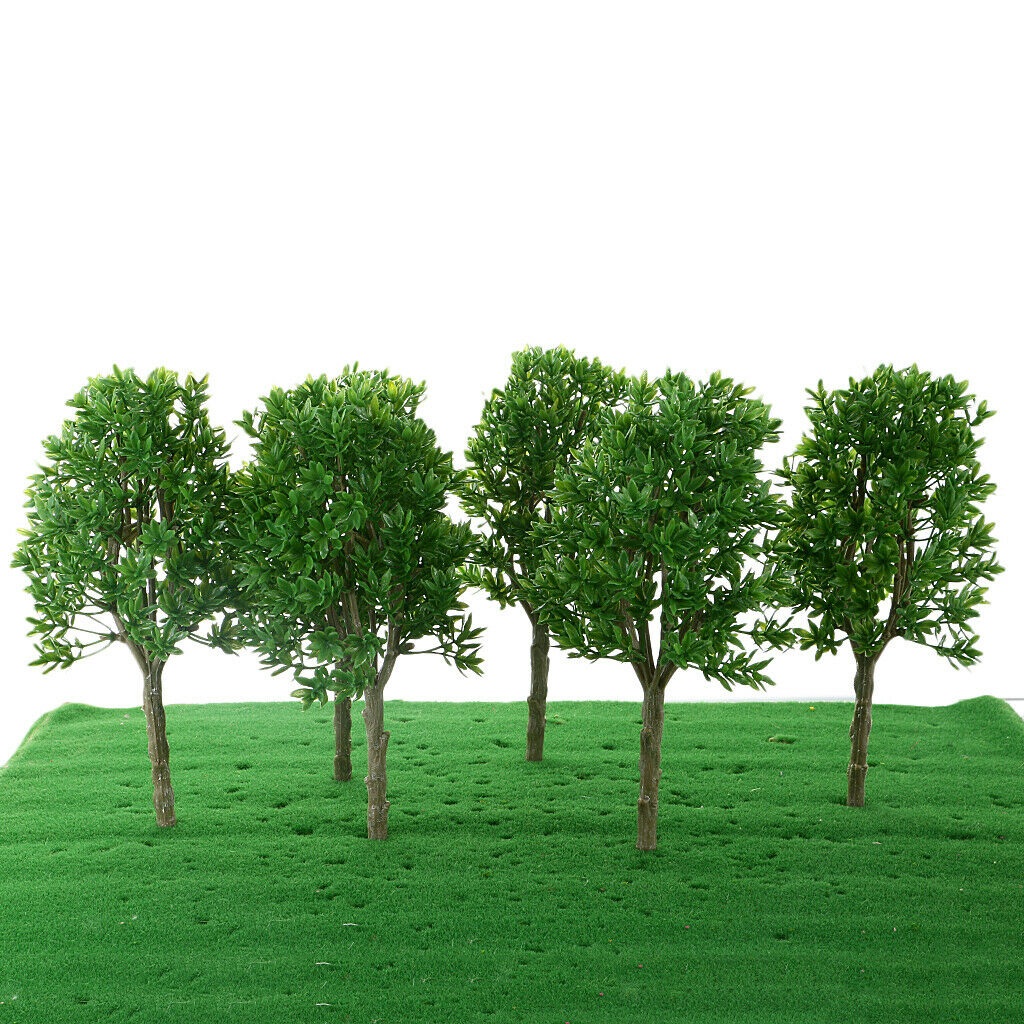 6 Pieces 1:30 Scale Trees G Models Access Fake Park Garden Crafts 20cm Set