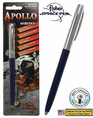 Fisher Space Pen #s251-blue / Apollo Series Pen In Chrome & Blue