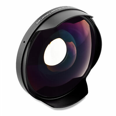 Opteka Titanium Series 0.3x Hd Fisheye Lens For 67mm Video Camera Camcorders